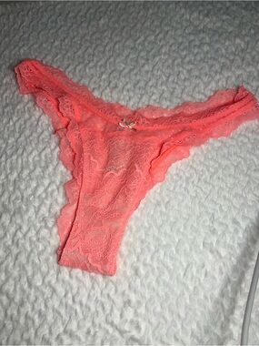 Victorias Secret Panties; bright coral color, dream angels Brazilian, size small